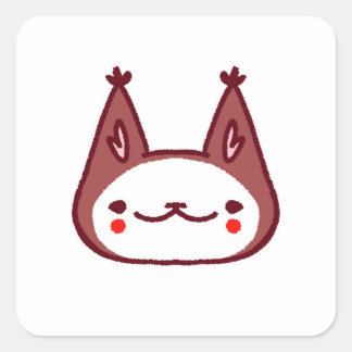 Carré Sticker Clown Cat