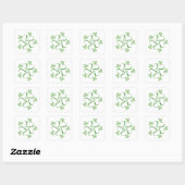 Carré Sticker Coeur de trèfle (Feuille)