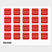 Carré Sticker Collections FINAL AVIS (rouge) (Feuille)