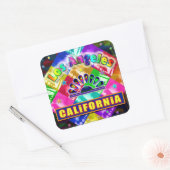 Carré Sticker "Coloring Los Angeles 4" (Enveloppe)