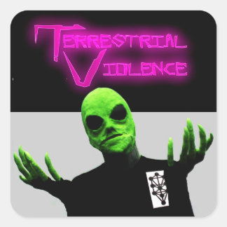 Carré Sticker contre la violence terrestre