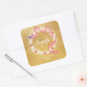 Carré Sticker Coquito Christmas Wreath (Enveloppe)