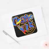 Carré Sticker couleur encre Cosmo (Enveloppe)