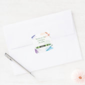 Carré Sticker Crayon Favor | Vert (Enveloppe)