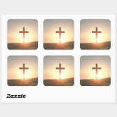 Carré Sticker croisé (Feuille)