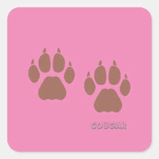 Carré sticker custom cougar