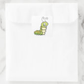 Carré Sticker Cute Caterpillar (Sac)
