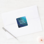 Carré Sticker d'adresse bleue (Enveloppe)