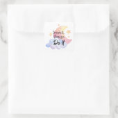 Carré Sticker d'affirmation positive (Sac)
