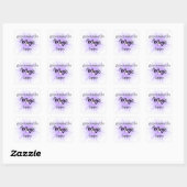 Carré Sticker d'affirmation positive (Feuille)