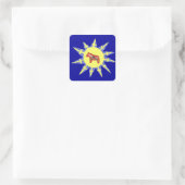 Carré Sticker Dala Sunburst de Woodcarver (Sac)