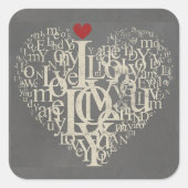 Carré Sticker d'amour (Devant)