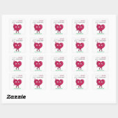 Carré Sticker d'amour (Feuille)