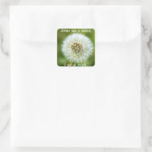 Carré Sticker Dandelion - Certains voient une mauvaise h (Sac)