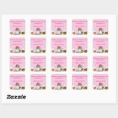 Carré Sticker d'anniversaire Candyland Sweets (Feuille)