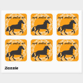 Carré Sticker d'anniversaire hébreu (Feuille)