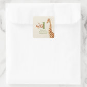 Carré Sticker d'anniversaire Wild One Giraffe (Sac)