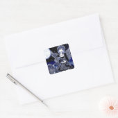Carré Sticker d'art "Tabitha" Blue Gothic Angel (Enveloppe)