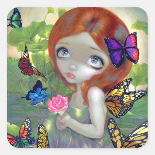 Carré Sticker "Daydream and Frogs" (Devant)