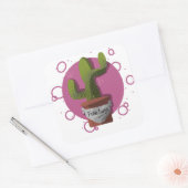 Carré Sticker de cactus sans serrure (Enveloppe)
