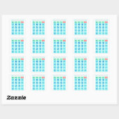 Carré Sticker de calculateur (Feuille)