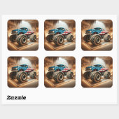 CARRÉ STICKER DE CAMION MONSTER (Feuille)