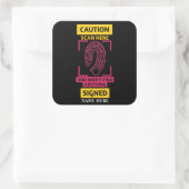 Carré Sticker DE CAUTION (Sac)