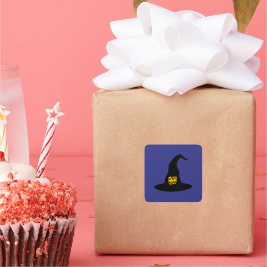 CARRÉ STICKER DE CHASSE DE TÉMOIN (Fête)