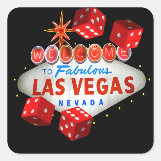 Carré sticker de dés de bienvenue (Devant)