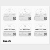 Carré Sticker de droit de chalet personnalisable (Feuille)