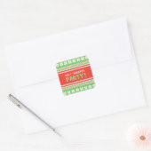Carré Sticker de fête de Noël moche (Enveloppe)