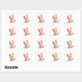 Carré Sticker de Joyful Lover (Feuille)