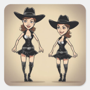 Carré Sticker de la petite robe noire