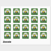 Carré Sticker de la Saint Patrick (Feuille)