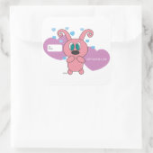 Carré Sticker de la Saint Valentin Pink Rollys (Sac)