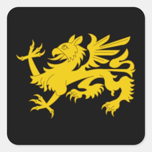 Carré Sticker de l'insigne de populace SCA Northshield (Devant)
