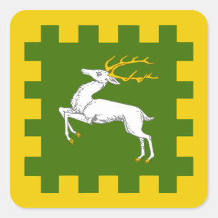 Carré Sticker de l'insigne de populace SCA Outlands