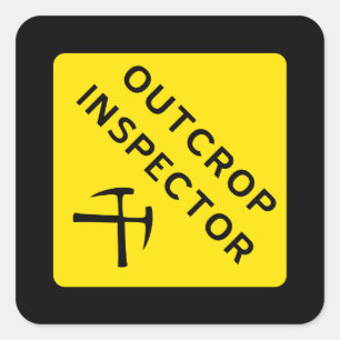 Carré Sticker de l'inspecteur des cultures
