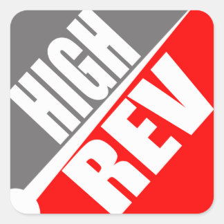 Carré Sticker de logo haute Rev