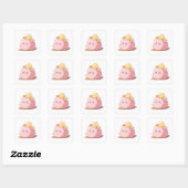Carré Sticker de Lover pacifique (Feuille)