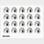 Carré Sticker de mariés (Feuille)