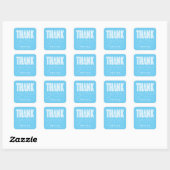 CARRÉ STICKER DE MERCI MODERNE ET GRAD SIMPLEMENT BOLD (Feuille)
