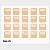 CARRÉ STICKER DE MERCI MODERNE ET GRAD SIMPLEMENT BOLD (Feuille)