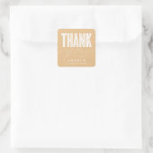 CARRÉ STICKER DE MERCI MODERNE ET GRAD SIMPLEMENT BOLD (Sac)