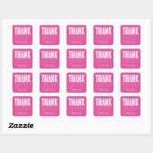 CARRÉ STICKER DE MERCI MODERNE ET GRAD SIMPLEMENT BOLD (Feuille)