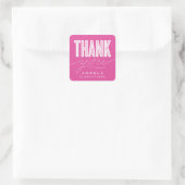 CARRÉ STICKER DE MERCI MODERNE ET GRAD SIMPLEMENT BOLD (Sac)