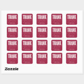 CARRÉ STICKER DE MERCI MODERNE ET GRAD SIMPLEMENT BOLD (Feuille)