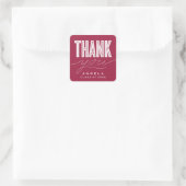 CARRÉ STICKER DE MERCI MODERNE ET GRAD SIMPLEMENT BOLD (Sac)