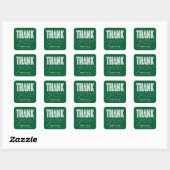 CARRÉ STICKER DE MERCI MODERNE ET GRAD SIMPLEMENT BOLD (Feuille)