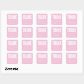 CARRÉ STICKER DE MERCI MODERNE ET GRAD SIMPLEMENT BOLD (Feuille)